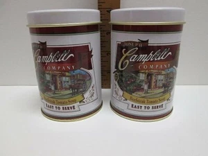 1996 Campbell's Rindersteak Tomatensuppe groß Metall Salz & Pfefferstreuer mit Griff - Bild 1 von 12