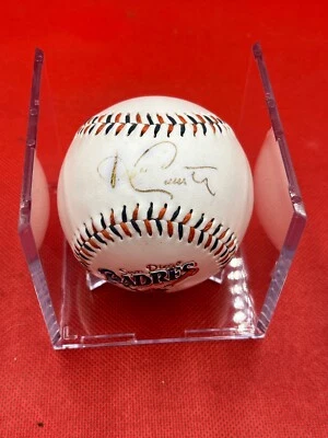 KEN CAMINITI  Signed Baseball on a San Diego Padres Vintage  Souvenir Ball - Image 1 of 3