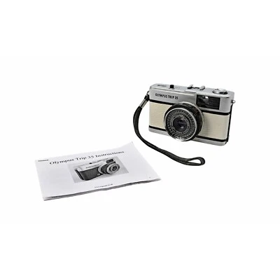 Olympus Trip 35 35mm Film Camera - White / Cream Leather Edition - Image 1 of 4