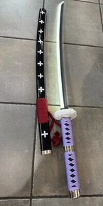 Trafalgar D. Water Law One Piece Katana Sword & Sheath Metal With Led Light - Picture 1 of 10