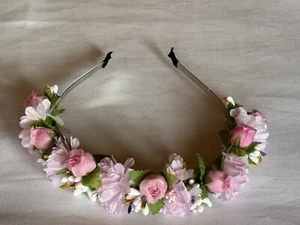 Haarkranz Blumenkranz Haarreif Party Hochzeit Haarschmuck Kopfschmuck Kopfkranz - Bild 1 von 1