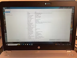HP PROBOOK 450 G4 LAPTOP i5-7200U 2.50 GHz NO RAM/OS/HDD/AC Adapter. Boots. - Picture 1 of 8