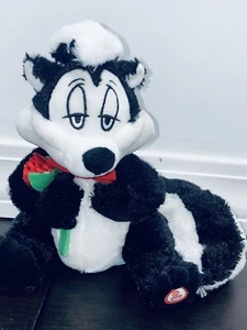 Hallmark Pepe Le Pew Loony Tunes Skunk Talking Plush Valentine Girlfriend Gift - Picture 1 of 5