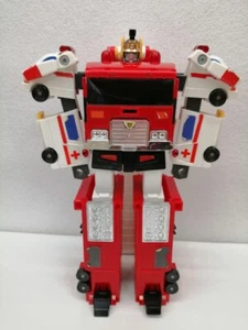 TAKARA BRAVE POLICE J Decker First Aid DUKEFIRE Duke Fire Transformers Robot - Picture 1 of 6
