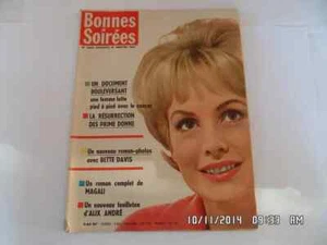 BONNES SOIREES N°2083 14 JANV 1962 JEAN MARAIS CINE ROMAN PHOTOS B.DAVIS G47 - Imagen 1 de 1