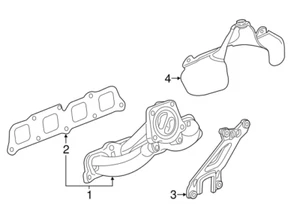 Exhaust Manifold-Base, AWD, GM Parts GM (12670220) - Picture 1 of 5