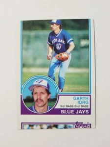 GARTH IORG 1983 TOPPS BASEBALL CARD #326 TORONTO BLUE JAYS MISCUT - Picture 1 of 2