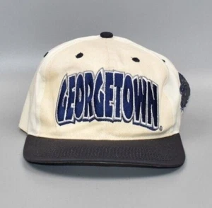 Georgetown Hoyas Vintage Twins Enterprise Bubble Letters Snapback Cap Hat - Picture 1 of 3