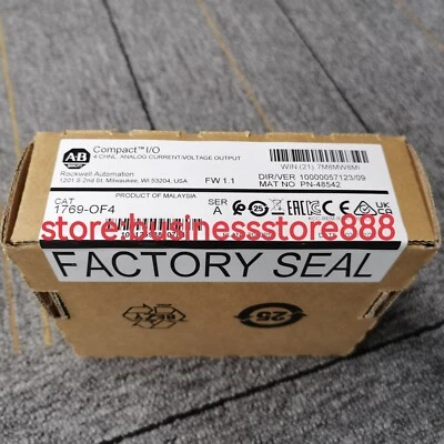 New Factory Sealed AB 1769-OF4 SER A CompactLogix Analog Output Module 1769OF4 - Image 1 of 4