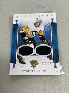2022/23 Evgeni Malkin Artifacts Dual Jersey /249 SP Card # 18