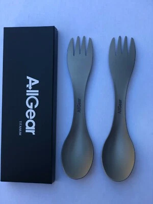ALLGEAR Titanium Outdoor Camping and Travel Spork, 2-Pack - Image 1 of 4