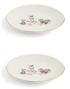 Set of 2 x Disney Bambi & Friends Embossed Side Plates - Picture 1 of 3