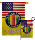 US Vietnam War Burlap Garden Flag Service Armed Forces Gift Yard House Banner