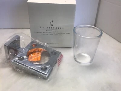 NIB Pottery Barn Outlet Montgomery Wall Mounted Toothbrush Cup Holder - Image 1 of 4