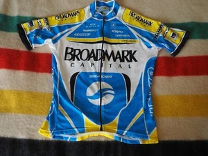 VTG Squadra Broadmark Smith Time Cateye Full Zip Road Cycling Jersey Mens M EUC - Picture 1 of 7