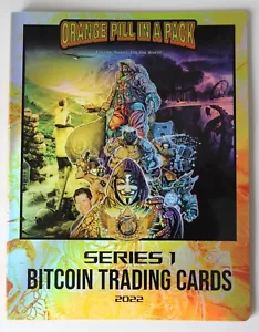 Bitcoin Trading Cards Series 1 Orange Pill In A Pack 2022 Binder 15/21 BTC Limit - Picture 1 of 12