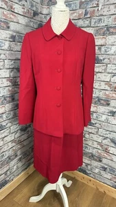 Moschino Vintage Cheap & Chic Rot Rock Jacke Blazer Anzug Set Größe UK 14 EU 46 - Bild 1 von 11