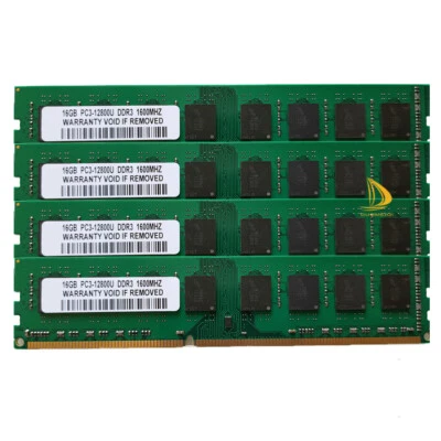 Neuer 4x 16 GB 2Rx4 PC3-12800 DDR3 1600MHz Desktop Speicher RAM Nur für AMD 69!9 - Image 1 of 4