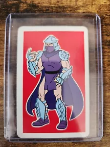 1990 Mirage Studios Teenage Mutant Ninja Turtles Shredder Card TMNT - Foto 1 di 2