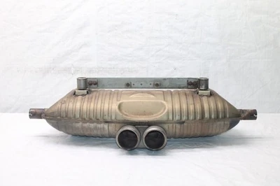 2003 PORSCHE BOXSTER 986 CONV #402 REAR EXHAUST MUFFLER DUAL TIP 3.2L 03-04 - Image 1 of 4