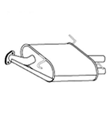 Silenciador trasero compatible con Infiniti G35 2005 2006 tracción trasera sedán de 4 puertas Foto 1 de 4