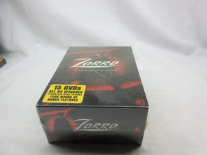 Brand New Sealed Zorro Complete Series DVD Set 88 Episodes 15 DVDs Torn Cello - Imagen 1 de 5