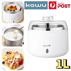 KAWU Yoghurt Maker Rice Wine Machine 1L Stainless Steel Automatic Household Tool - Foto 1 di 14