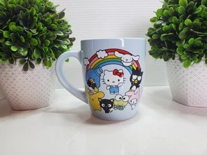 Taza de café grande Hello Kitty & Friends 20 oz azul arco iris 🎀 2023 - Imagen 1 de 5