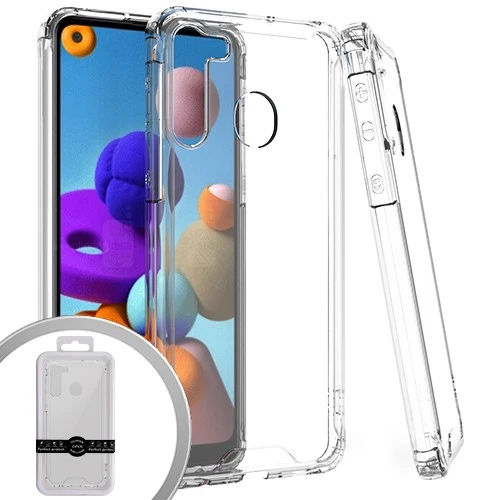 GSA Pro Skin Transparent Bumper Case for Samsung Galaxy A21 - Clear - Image 1 of 1