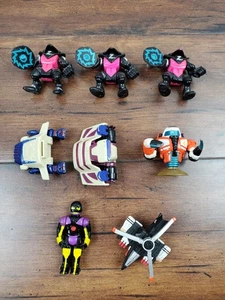 Vintage 90er Z Bots Lot Plexus Link Bots Spielzeug Figur Lot Eratikator Burger King - Bild 1 von 2