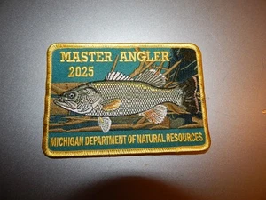 2025 MICHIGAN DNR MASTER ANGLER FISH PATCH FREE SHIPPING OR TRADE - Picture 1 of 1