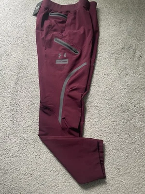 Under Armour Storm Unstoppable Fitted Cargo Men's Red Pants Sz Small 1352026-600 - Image 1 of 4