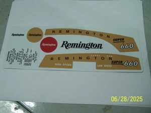 Vintage Remington Chainsaw Model Super 660 Decal Set - Picture 1 of 1