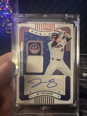 2024 Panini Stars and Stripes  Materials Signatures Jac Caglianone RPA  - Image 1 of 2