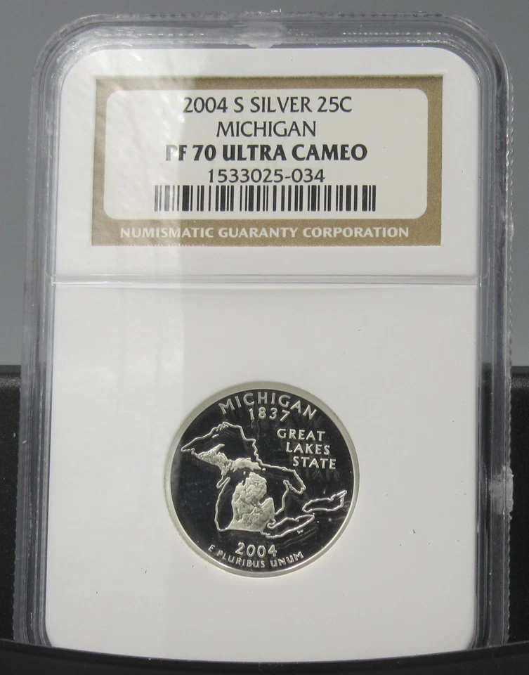 2004 S Michigan Silver NGC PF 70 UCAM - Image 1 of 1