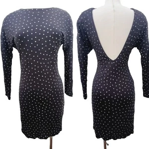 Vestido Jimmy Choo H&M Años 90 Look Whimseygoth Lux Estrás Drama Espalda Baja Talla XS - Imagen 1 de 17