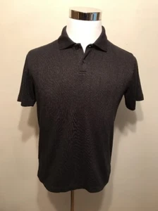 Axist Men's MODERN FIT Small Charcoal Gray Heather Knit Polo Shirt NWOT - Picture 1 of 5