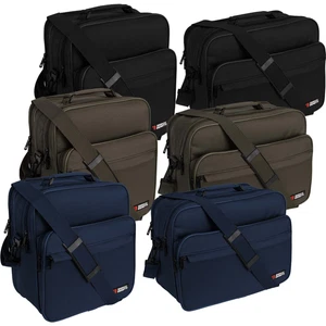 Enrico Benetti Arbeitstasche Umhängetasche Herrentasche XXL Hochformat Blau