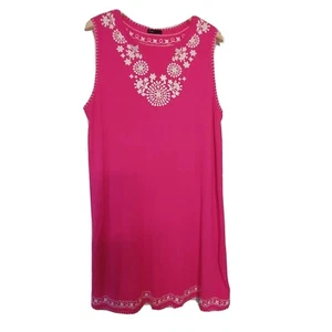 Grace Elements rosa ärmelloses Kleid bestickt Größe XL / 1X - Bild 1 von 7