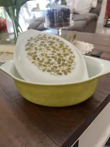 Pyrex VINTAGE Made in USA Avocado Grün Olivgrün 043 1/2 QT Topf - Bild 1 von 10