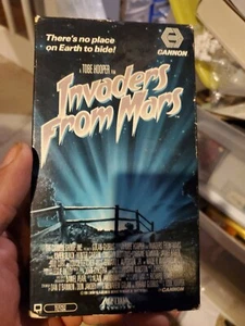 1986 Cannon Media VHS Invaders From Mars Horror SciFi Tobe Hooper - Picture 1 of 3
