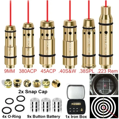 9mm/380ACP/40S&W Laser Training Bullet Dry Fire Cartridge Tactical Red Dot Laser - Image 1 of 4