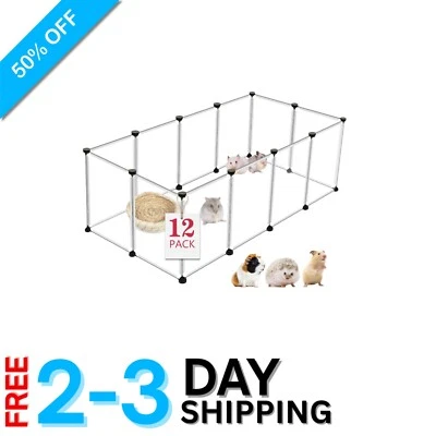 Parque infantil duradero y fácil de limpiar para animales pequeños - ideal para cachorros y conejillos de indias Foto 1 de 4