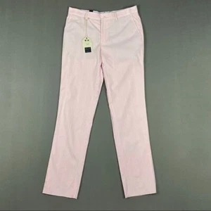 Ballin Mens Atwater Pink Seersucker Flat Front Pants Mansfield Fit size 36 - Picture 1 of 12