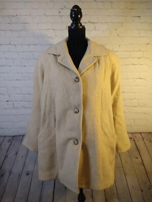 Chaqueta blazer vintage para mujer HERMAN KAY PETITE tostada/beige - TALLA 12 usada en excelente estado Foto 1 de 4