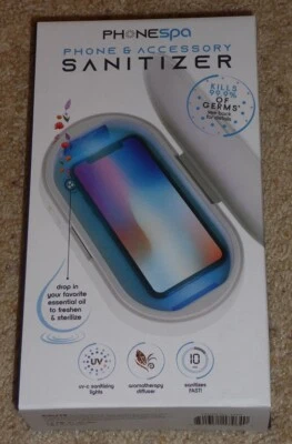 NEW! GENUINE TZUMI PHONE SPA Cell Phone & Accessory UV-C Sanitizer (White) - Image 1 of 3