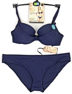 M&S Rosie for Autograph Bikini 34C Bottoms 14 RRP £54.50 Indigo Blue BNWT - Picture 1 of 6