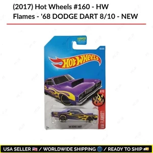 (2017) Hot Wheels #160 - HW Flames - '68 DODGE DART 8/10 - NEW - Picture 1 of 8