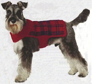 HUNDEMANTEL STRICKMUSTER - TARTAN HUNDEMANTEL ARANWOLLE - Bild 1 von 1