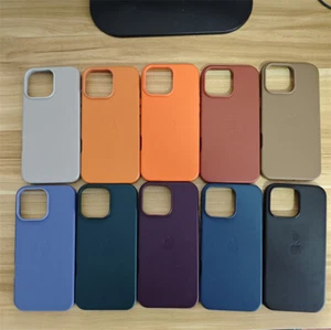 NEW for iPhone 16 Pro Max 16 Plus 16 Pro Original Leather Case with MagSafe DE - Bild 1 von 37